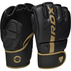 Рукавиці для ММА RDX F6 Kara Matte L, чорний-золотий, код: GGR-F6MGL-L
