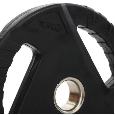 Диски поліуретанові MDbuddy 51 мм, 10 кг, чорний, код: TA-9649-10-S52