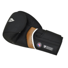 Боксерские перчатки RDX T17 Aura Black Gold 12 унцій, код: 403016-RX