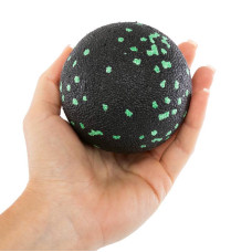 Йога ролер набір FitGo 3 в 1 (ролер, м'яч масажний, м'яч подвійний Duoball), чорний-зелений, код: FI-1061_BKG
