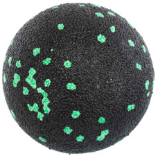 Йога ролер набір FitGo 3 в 1 (ролер, м'яч масажний, м'яч подвійний Duoball), чорний-зелений, код: FI-1061_BKG