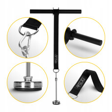 Тренажер для зап"ясть та передпліч 4Fizjo Wrist Roller, чорний, код: P-5905973400350
