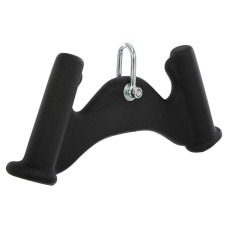 Рукоятка для тяги з вузьким хватом Mdbuddy Pull Down Handle нековзне покриття 340х55х150 мм, чорний, код: TA-5390