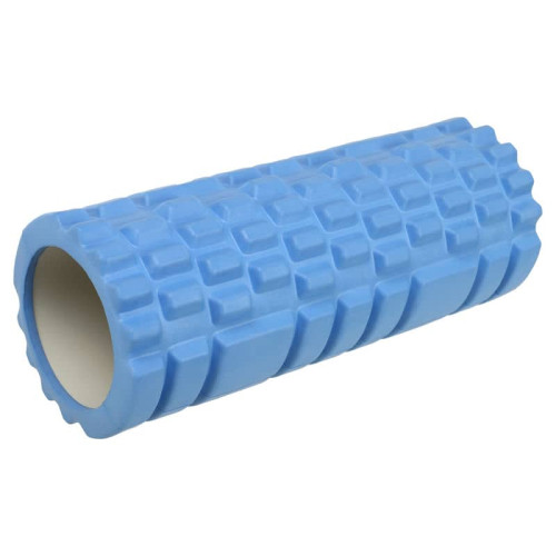 Ролер масажний циліндр (ролик мфр) FitGo Grid Combi Roller EVA, 320x130 мм, блакитний, код: FI-5846_N