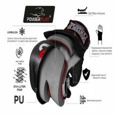 Рукавиці для MMA PowerPlay L, чорні, код: PP_3093_L_Black