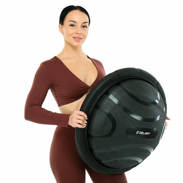 Балансувальна платформа напівсфера Bosu MDbuddy 60 см, чорний, код: FI-5420
