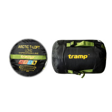 Спальний мішок Tramp Arctic Long кокон правий 225/80-55, зелений-сірий, код: UTRS-093L-R