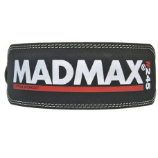 Пояс шкіряний для важкої атлетики MadMax Full leather S, чорний, код: MFB-245_S