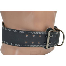 Пояс шкіряний для важкої атлетики MadMax Full leather S, чорний, код: MFB-245_S