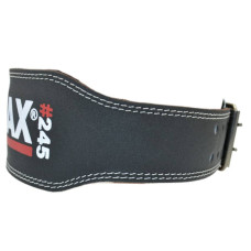 Пояс шкіряний для важкої атлетики MadMax Full leather S, чорний, код: MFB-245_S
