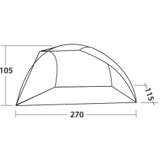 Намет пляжний EasyCamp Beach Grey/Sand (120429), код: 929589-SVA