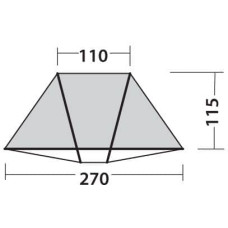Намет пляжний EasyCamp Beach Grey/Sand (120429), код: 929589-SVA