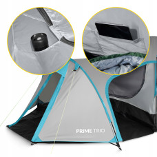Намет туристичний Mountain Goat Prime Trio 3-місний Grey, код: P-5905973406581