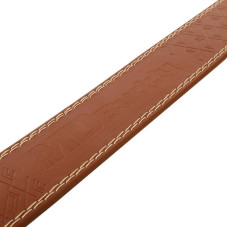 Пояс для пауерліфтингу з карабіном шкіряний Mdbuddy Weightlifting Belt L, коричневий, код: TA-3088_LBR