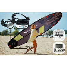 Надувна SUP дошка Thunder Wood з веслом, 3200х760х150 мм, чорний, код: SUP-WOOD