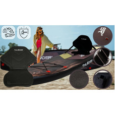 Надувна SUP дошка Thunder Wood з веслом, 3200х760х150 мм, чорний, код: SUP-WOOD