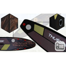 Надувна SUP дошка Thunder Wood з веслом, 3200х760х150 мм, чорний, код: SUP-WOOD