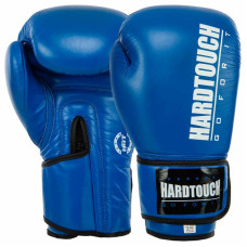 Боксерські рукавиці шкіряні Hard Touch 12 унції, синій, код: BO-7714_12BL