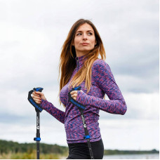 Трекінгові палиці Mountain Pro+ 43-130 см, чорний-синій, код: P-5907739318244