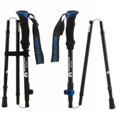 Трекінгові палиці Mountain Pro+ 43-130 см, чорний-синій, код: P-5907739318244