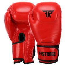 Боксерські рукавиці шкіряні Fistrage 10oz, червоний, код: VL-4295_10R