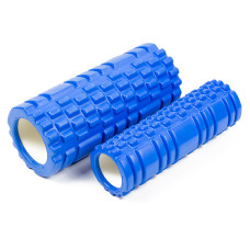 Масажний ролик EasyFit Grid Roller Double 330 мм, синій, код: EF-7737s-3-EF
