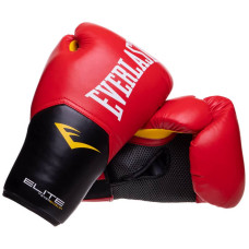 Рукавички боксерські Everlast Pro Style Elite 16 унцій, червоний-чорний, код: P00001200-S52