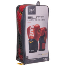 Рукавички боксерські Everlast Pro Style Elite 16 унцій, червоний-чорний, код: P00001200-S52