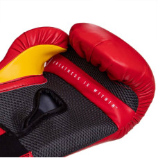 Рукавички боксерські Everlast Pro Style Elite 16 унцій, червоний-чорний, код: P00001200-S52
