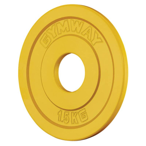 Диск тренувальний олімпійський GymWay 1,5 кг, жовтий, код: MP-1.5K-IA