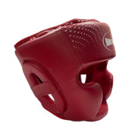 Шолом боксерський закритий Hard Touch PU, розмір L, червоний, код: 00476-SNS