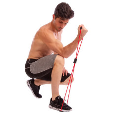 Еспандер EasyFit вісімка трубчастий зелений, код: EF-3947-GN-EF