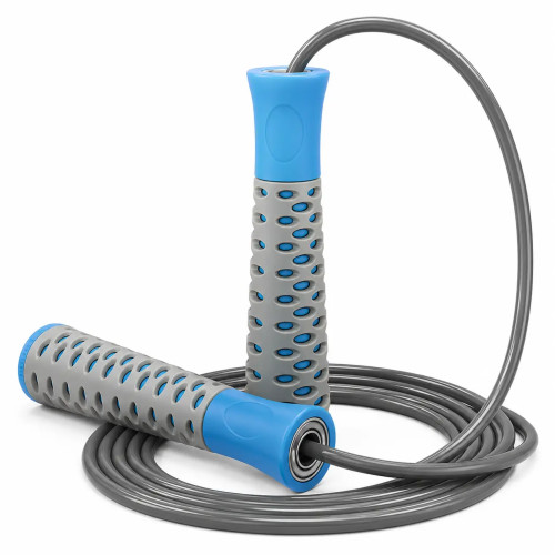 Скакалка PowerPlay Jump Rope PRO+ 2,75м, сіро-синій, код: PP_4206_Grey/Blue