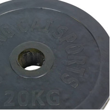 Диски обгумовані BioGym Shuang Cai Sports d-52мм, 20кг, код: TA-1449-20B-S52