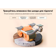Ролик для пресу EasyFit зі зворотним механізмом та лічильником, код: EF-1357-EF