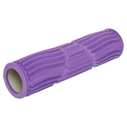 Ролер масажний циліндр (ролик мфр) FitGo Grid Spine Roller, 450x110 мм, фіолетовий, код: FI-9390_V