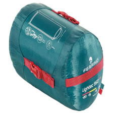 Спальний мішок Ferrino Lightec 950 SSQ/+5°C Green Left (86652NVVS), код: 929815-SVA