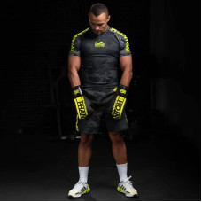 Рукавички боксерські Phantom Apex Elastic Neon Black/Yellow, 14 унцій, код: PHBG2300-14