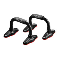 Опори для віджимань 4FIZJO Push-up Bars Black/Red, код: P-5907739310392