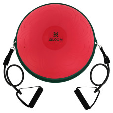 Балансувальна платформа напівсфера з еспандерами Bosu Bloom червоний, код: LB7052