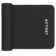 Килимок для йоги та фітнесу Actiget NBR 183 x 61 x 1 cм, чорний, код: ACT0020