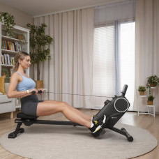 Гребний тренажер Hop-Sport HS-055R Creek магнітний чорний, код: 5902308240490