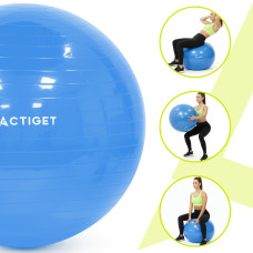 М'яч для фітнесу (фітбол) Actiget 75 см з насосом Blue, код: ACT0147