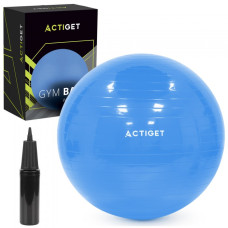М'яч для фітнесу (фітбол) Actiget 75 см з насосом Blue, код: ACT0147