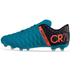 Бутси футбольні Owaxx Ronaldo CR7 розмір 44 (28см), бірюзовий-чорний, код: 1908-39-44_44BBK