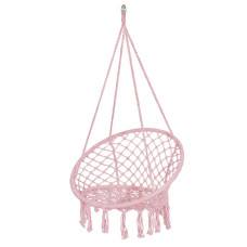 Підвісне крісло-гойдалка (плетене) Springos Pink, код: SPR0042