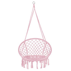 Підвісне крісло-гойдалка (плетене) Springos Pink, код: SPR0042