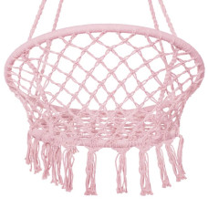 Підвісне крісло-гойдалка (плетене) Springos Pink, код: SPR0042