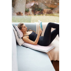 Килимок акупунктурний з подушкою 4Fizjo Eco Mat Аплікатор Кузнєцова 620х480 мм, Grey/Pink, код: P-5907739312174