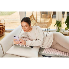 Килимок акупунктурний з подушкою 4Fizjo Eco Mat Аплікатор Кузнєцова 620х480 мм, Grey/Pink, код: P-5907739312174